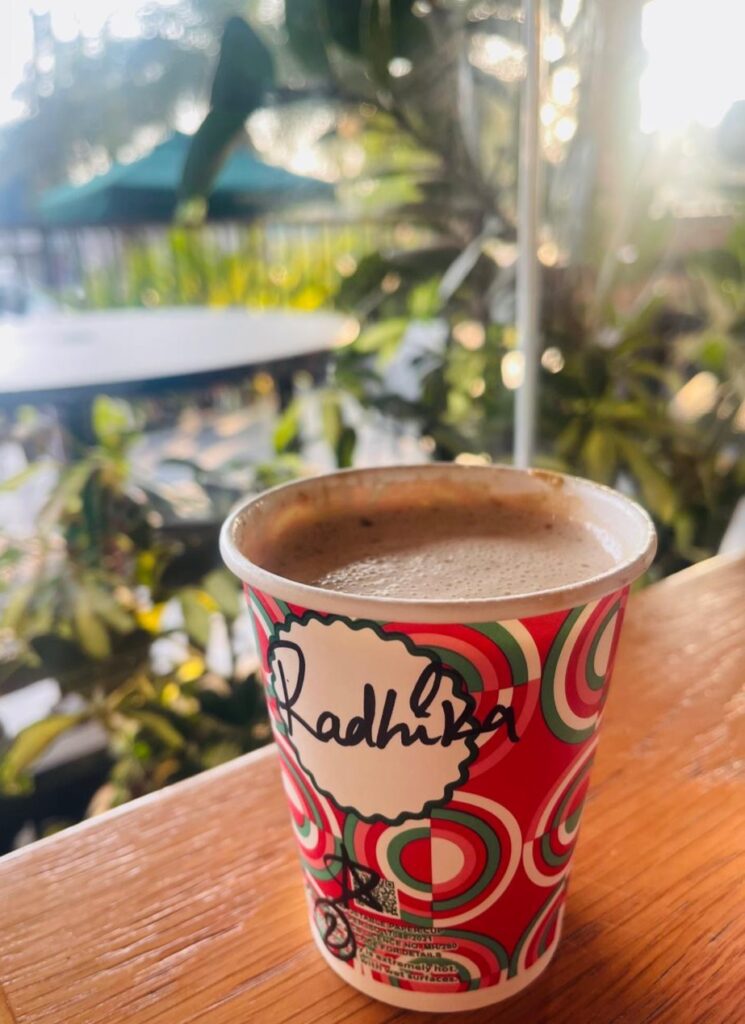 A steaming cup of coffee symbolizing solitude and freedom