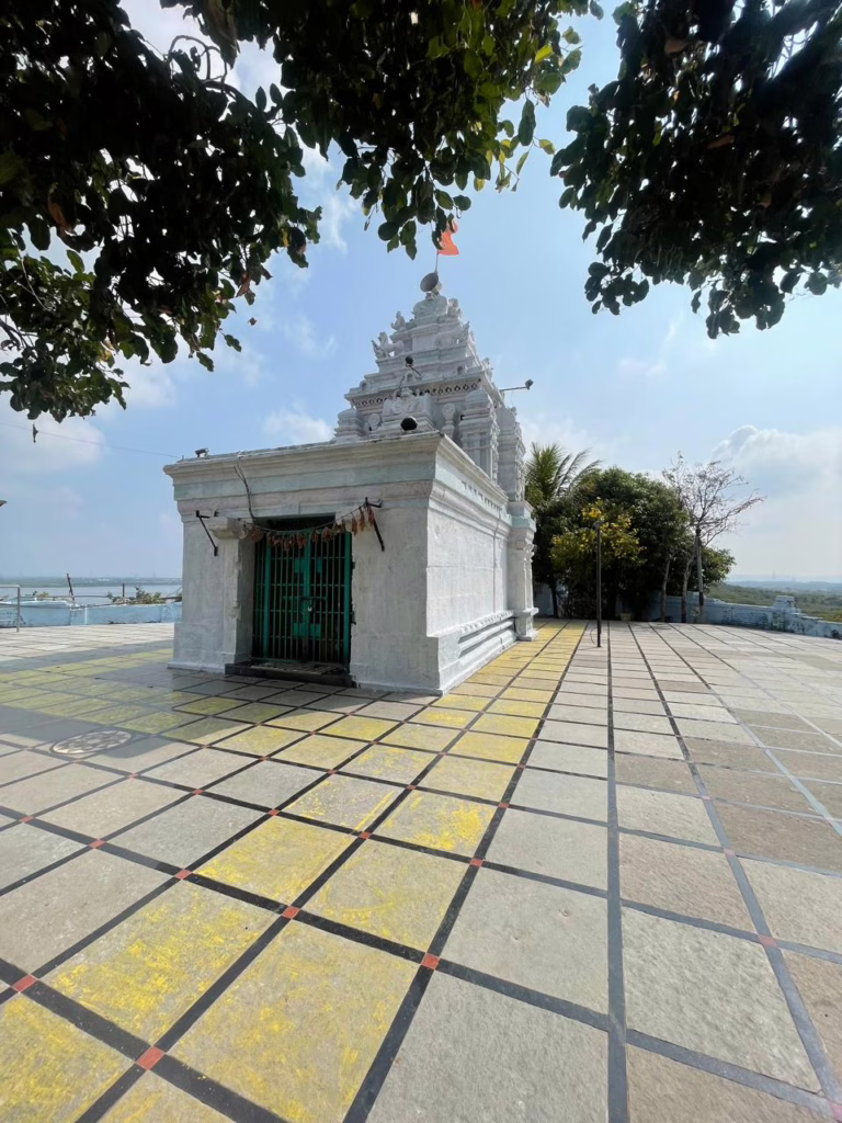 Visited the sacred singotam ammavaru temple perched atop a hill, symbolizing divine protection and devotion during our getaway